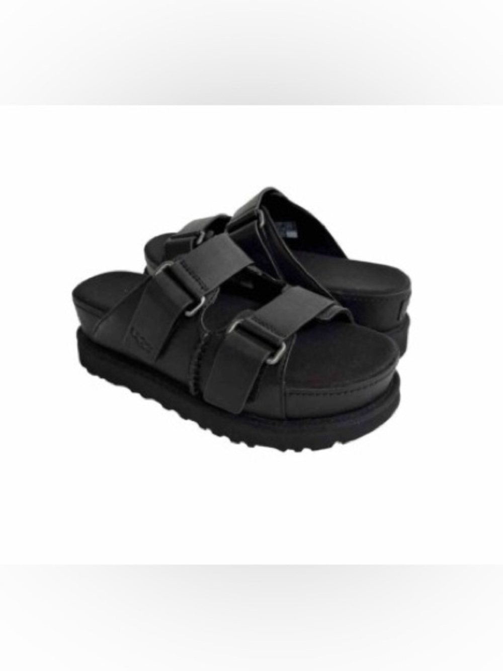 UGG Goldenstar Hi Slide Leather Platform Sandals